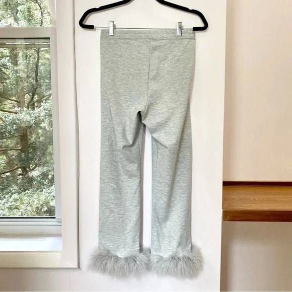 New The Sleeper The Weekender Chic Set Feather Pajamas Top Bottoms 2 Piece Gray - Picture 13 of 16